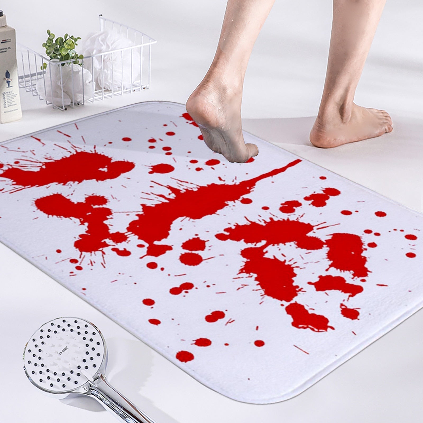 Alfombra de Baño Sangrienta que Cambia de Color – ¡Asusta a tus Amigos con Terror!