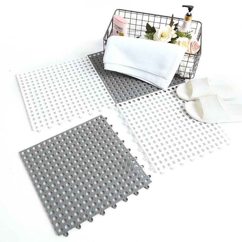 Alfombrilla antideslizante para baño de PVC (4-pack, colorido)