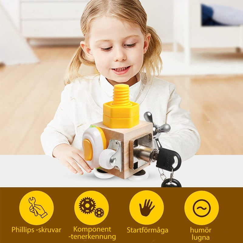 Juguete Montessori para Niños Pequeños - Cubo de Actividades