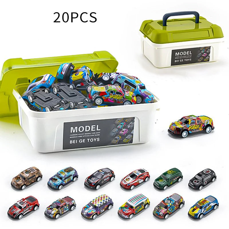 Auto de Juguete con Inercia para Niños - Colorido y Seguro