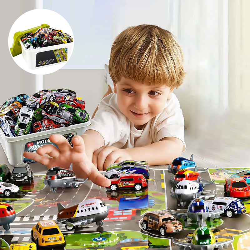 Auto de Juguete con Inercia para Niños - Colorido y Seguro