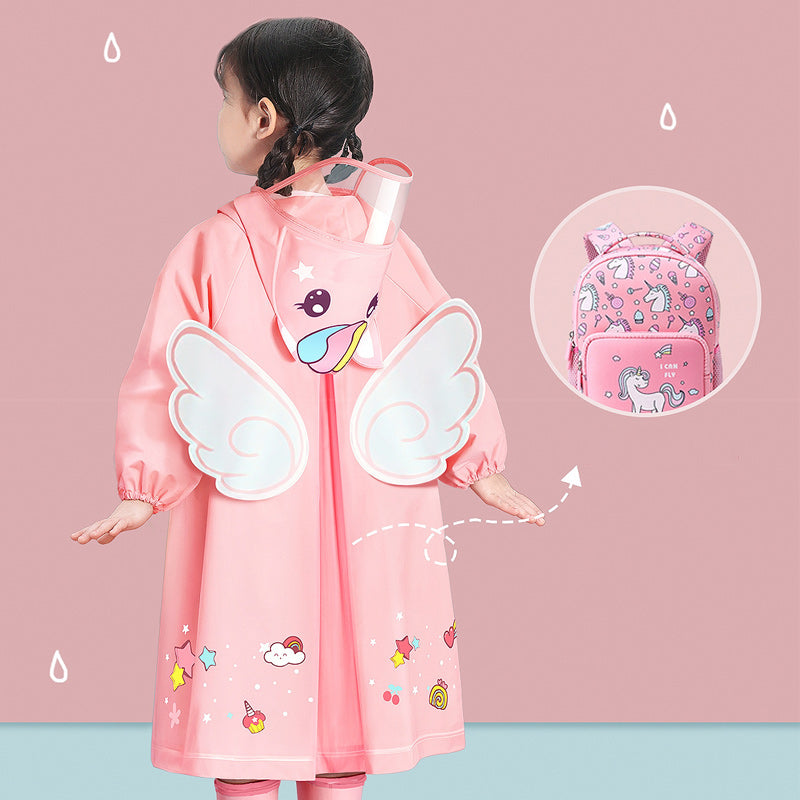 Chaqueta de Lluvia Impermeable para Niños con Diseño Alegre