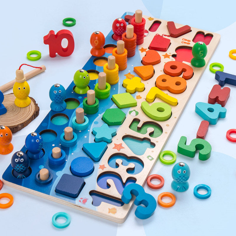 Juguetes pedagógicos magnéticos de madera para niños – Desarrollo y Juego