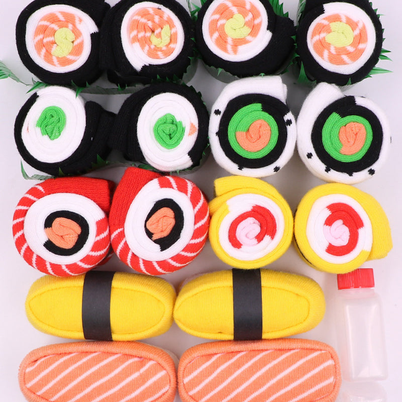 Paquete de Regalo de Medias Tubulares Unisex Sushi