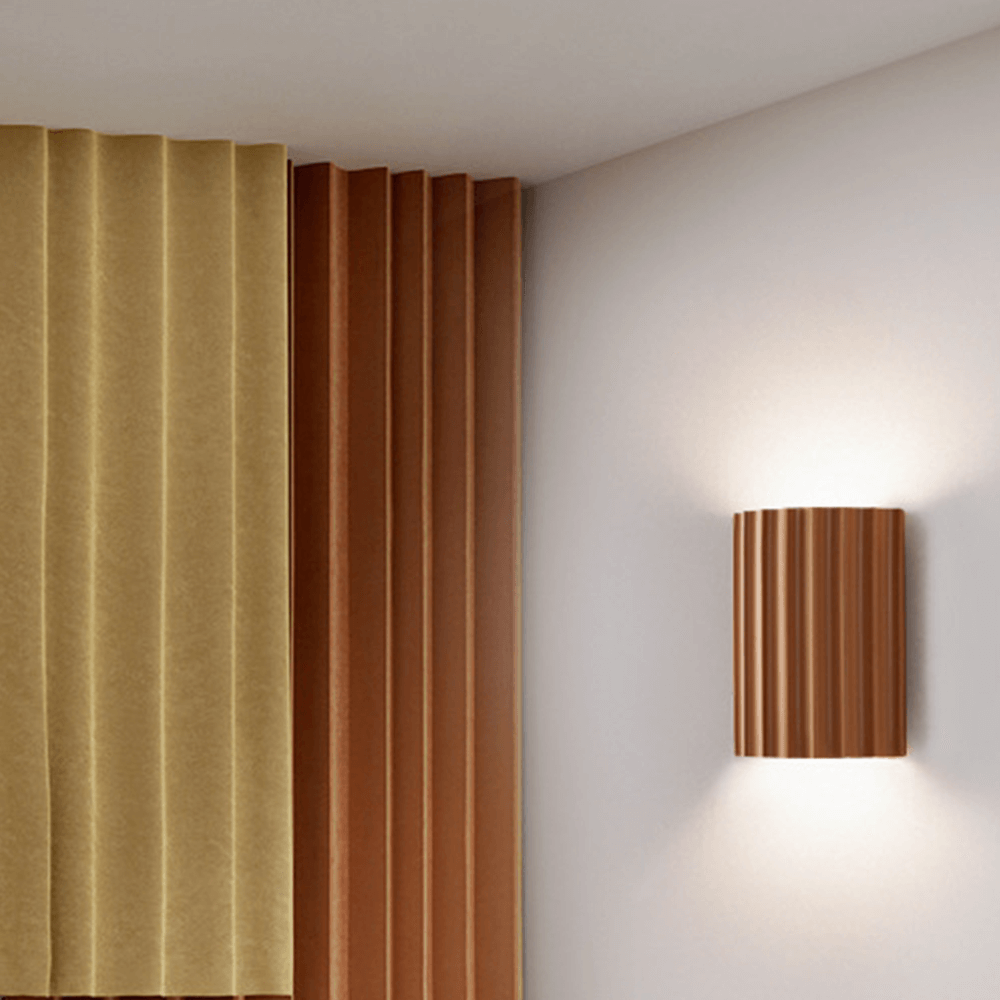 Aplique de Pared Moderno Semicircular de Resina