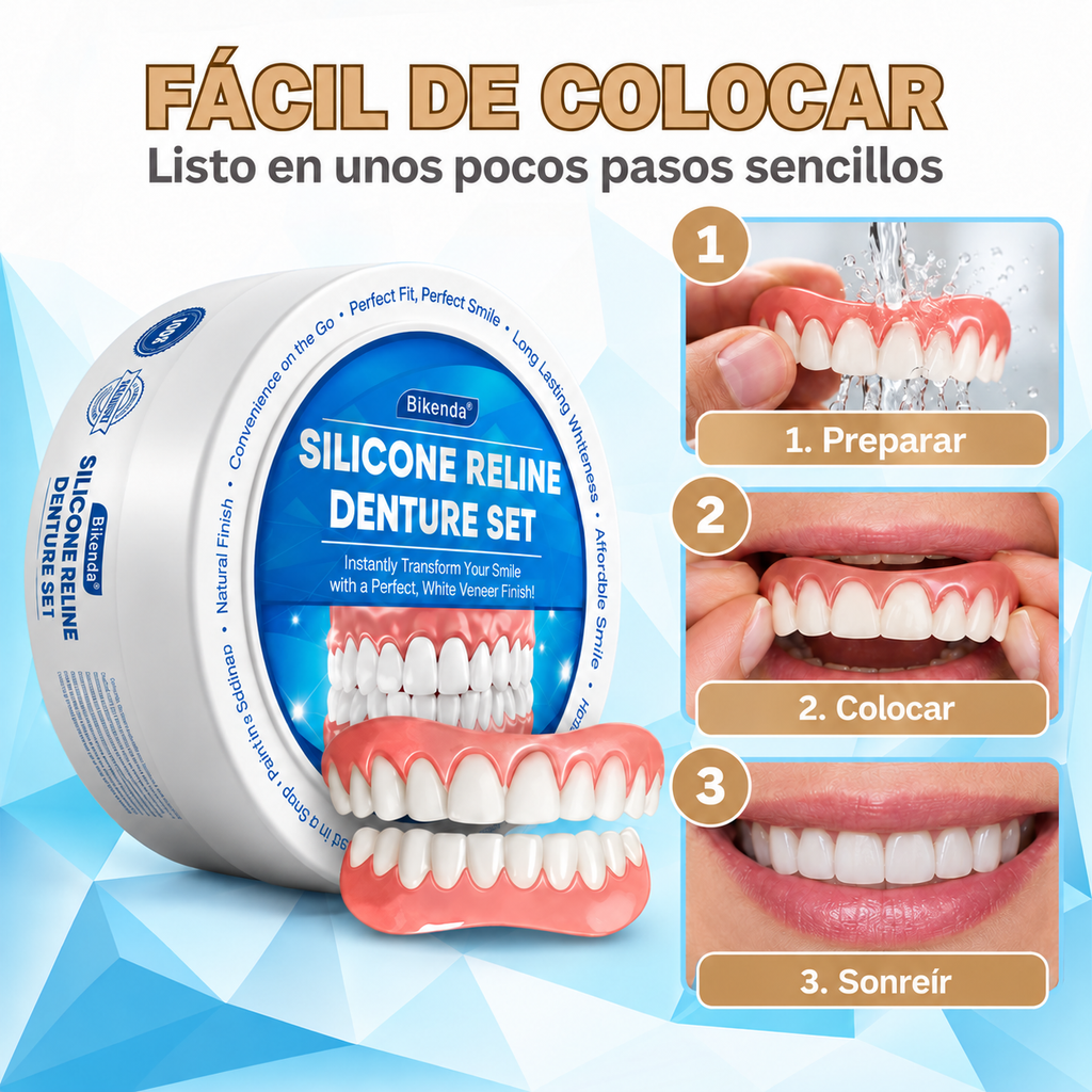 Bikenda | Experimenta la comodidad de una dentadura postiza por una fracción del precio