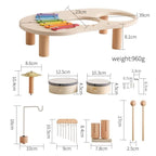 SET MELODINY – Juguete musical de madera para bebés creativos a partir de 12 meses