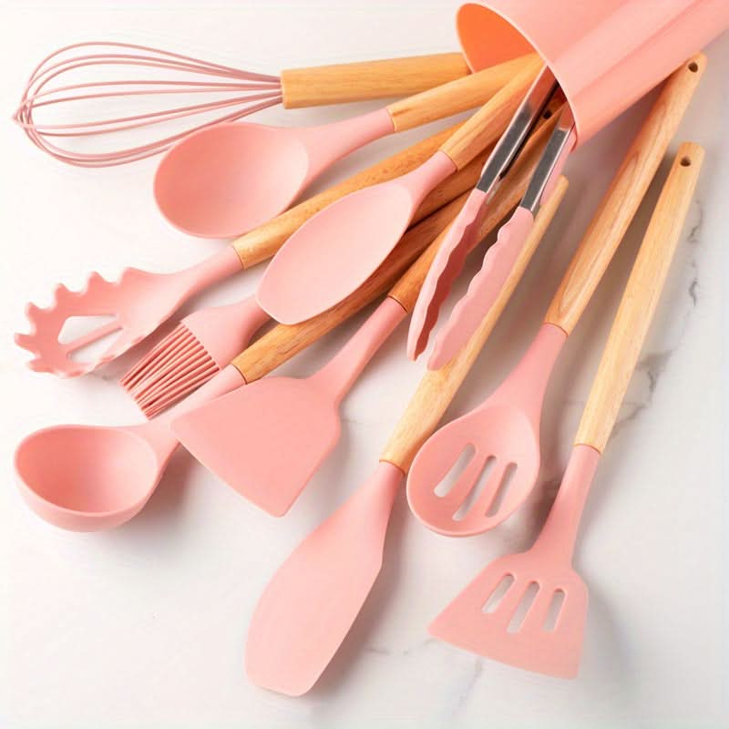 SILICOWARE – Juego de Utensilios de Cocina de Silicona de 12 Piezas | Resistente al Calor y Apto para Lavavajillas