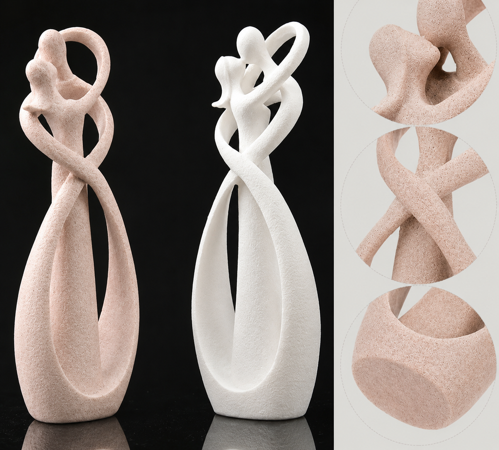 Estatuilla de Abrazo Eterno - Abstracto - Amor Atemporal