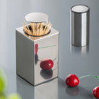 Soporte para Palillos de Dientes de Acero Inoxidable – Higiénico y de Fácil Acceso a los Palillos