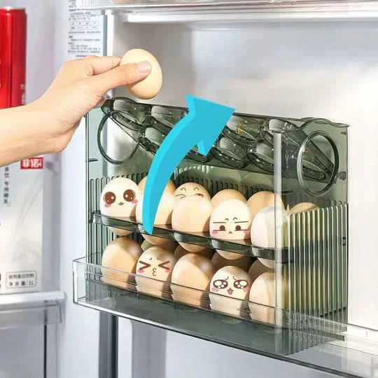 Organizador de huevos para el frigorífico con distribución fácil