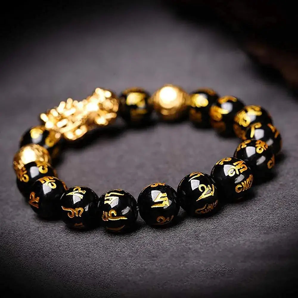 Pulsera de Feng Shui de Obsidiana Negra