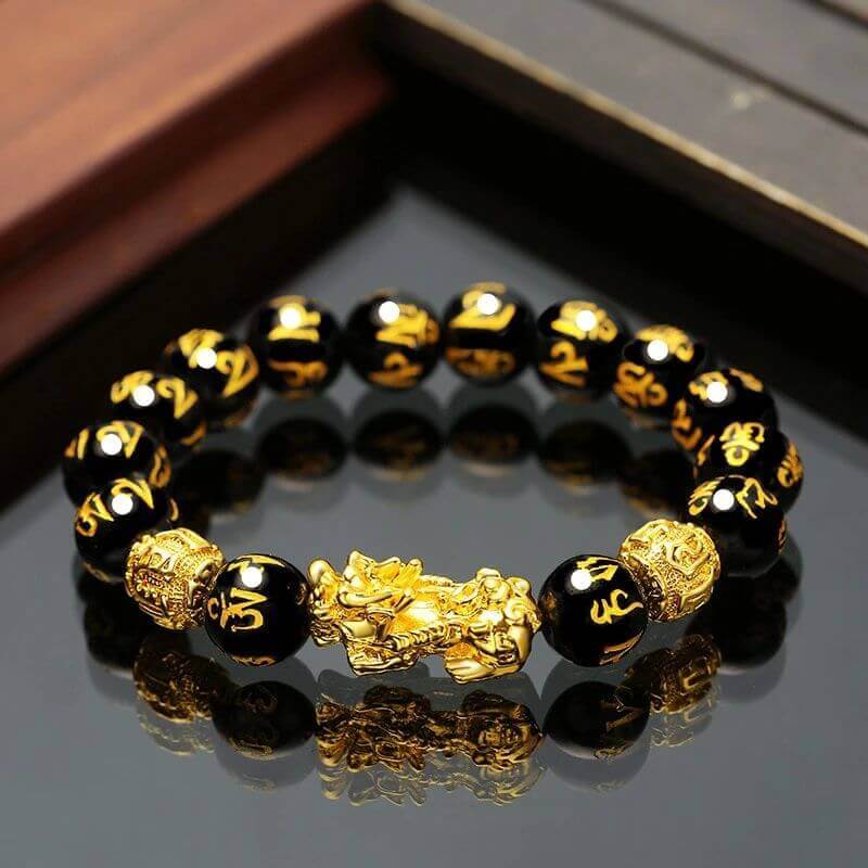 Pulsera de Feng Shui de Obsidiana Negra