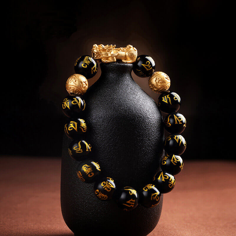 Pulsera de Feng Shui de Obsidiana Negra
