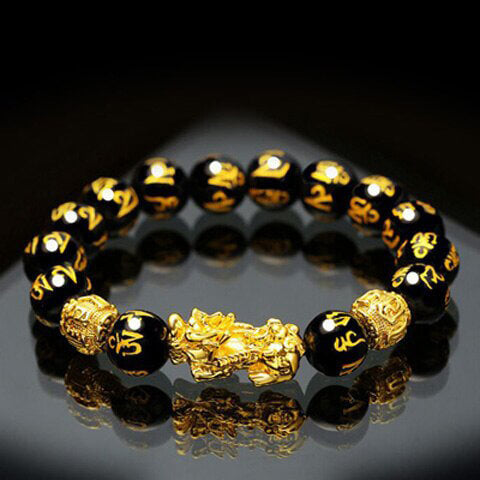 Pulsera de Feng Shui de Obsidiana Negra
