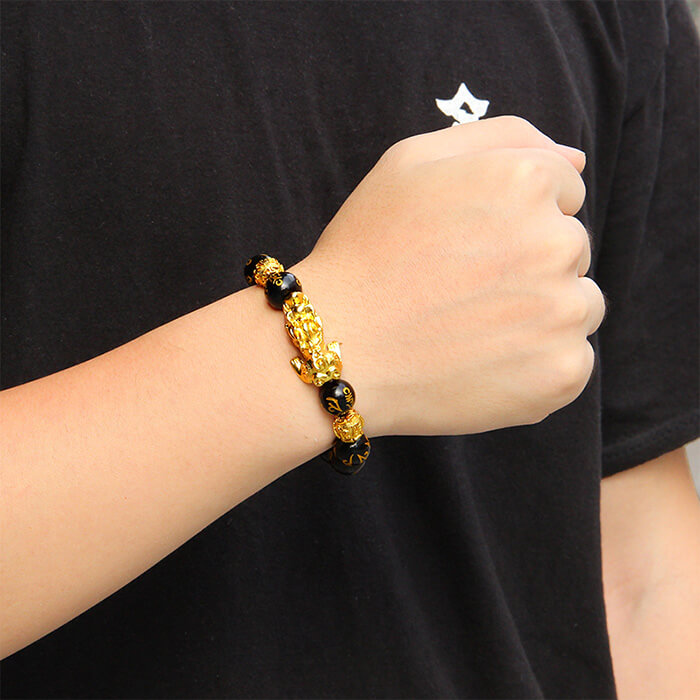 Pulsera de Feng Shui de Obsidiana Negra