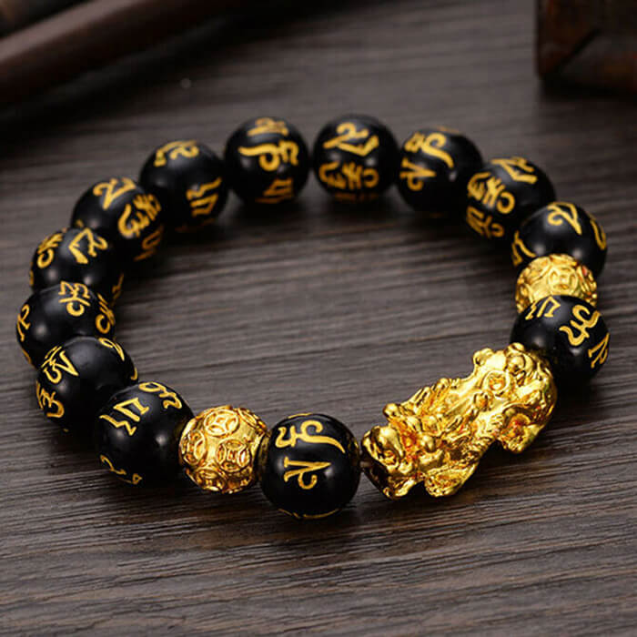 Pulsera de Feng Shui de Obsidiana Negra
