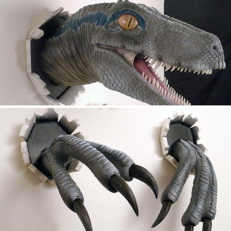 BowLift | Decoraciones de Velociraptor Rompiendo la Pared