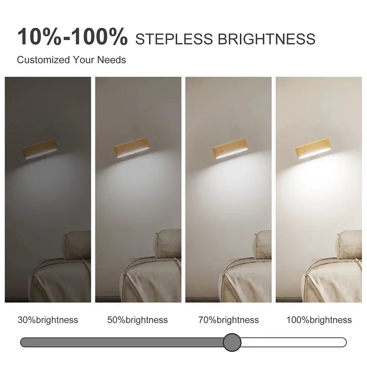 LuminoWood - Lámpara magnética rotativa de 360° | 50% DESCUENTO