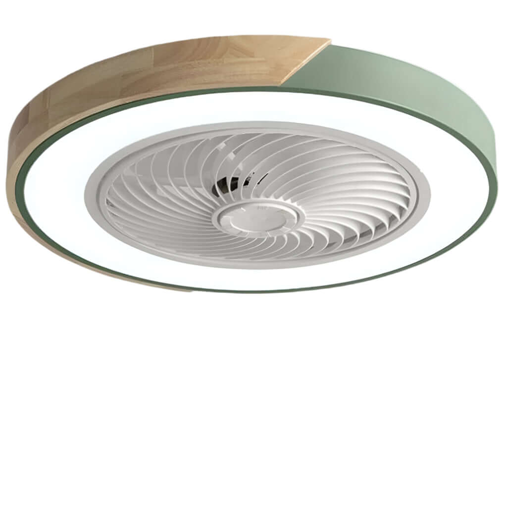 Ventilador de Techo Moderno Sin Aspas con Luz LED y Control Remoto