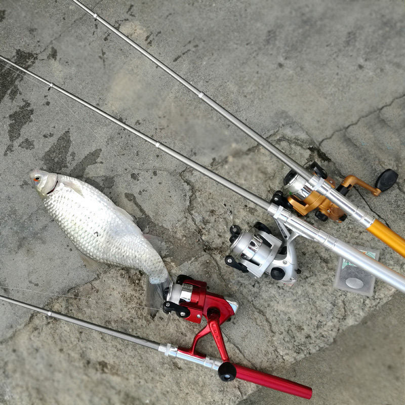 Caña de Pesca de Formato Compacto para Deportes y Aire Libre