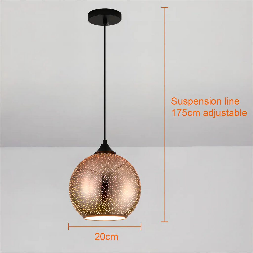 BowLift | Lámpara de Techo de Vidrio Perforado