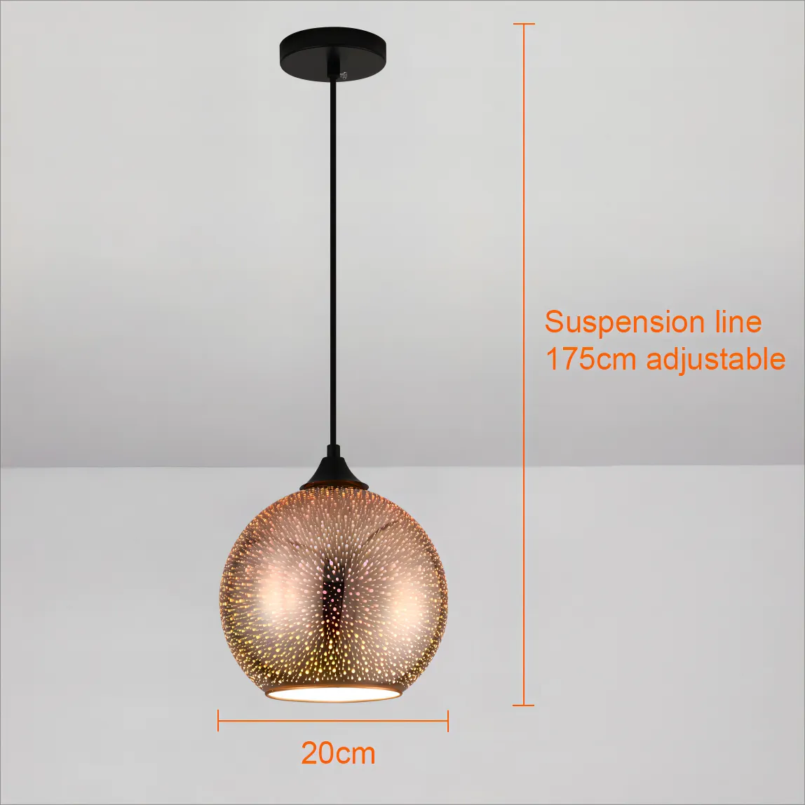 BowLift | Lámpara de Techo de Vidrio Perforado