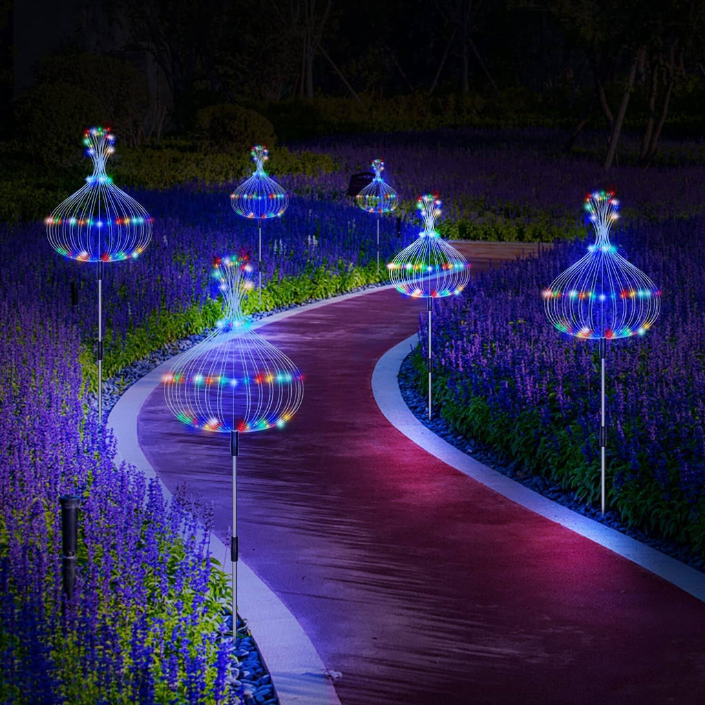 Lámpara de Fuegos Artificiales de Jardín Solar Impermeable