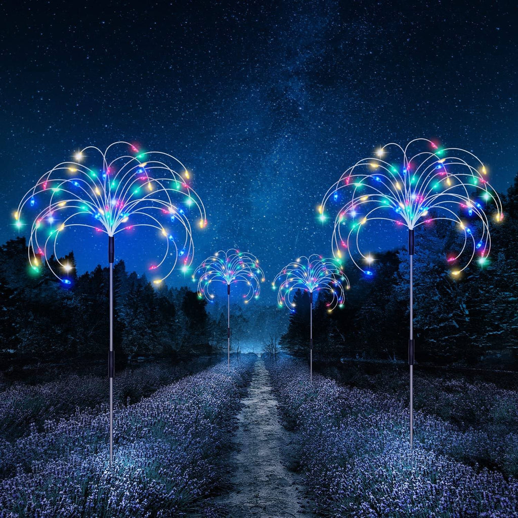 Lámpara de Fuegos Artificiales de Jardín Solar Impermeable
