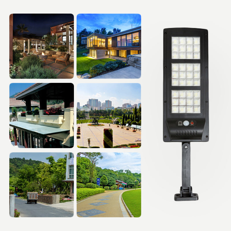 Lámpara de Calle Solar Controlada a Distancia con Sensor de Movimiento