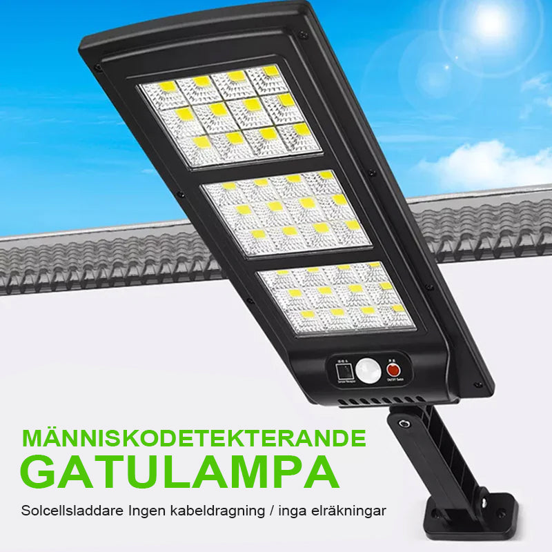Lámpara de Calle Solar Controlada a Distancia con Sensor de Movimiento