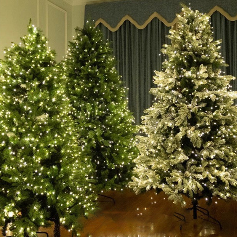 Cuerda de luces LED controlada a distancia para árbol de Navidad con efecto cielo estrellado