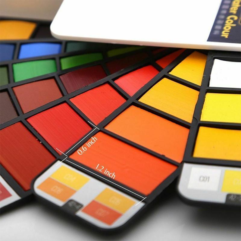 Paleta de Gouache Multicolor con Herramientas Prácticas