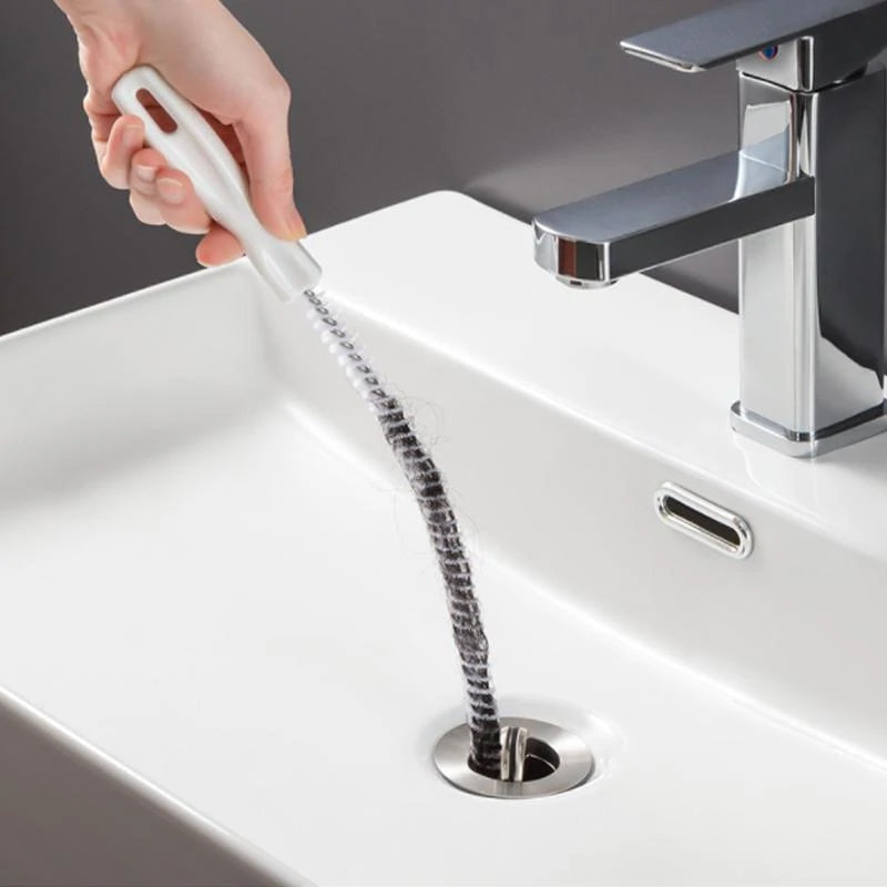 Cepillo flexible de mano para desatascar tuberías de desagüe