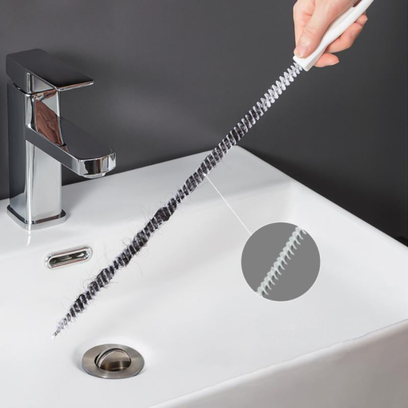 Cepillo flexible de mano para desatascar tuberías de desagüe