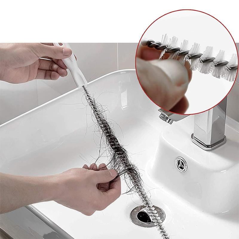 Cepillo flexible de mano para desatascar tuberías de desagüe