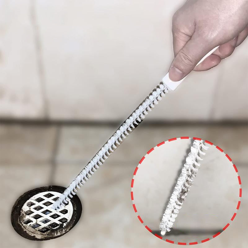 Cepillo flexible de mano para desatascar tuberías de desagüe