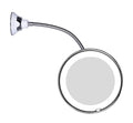 Espejo de aumento LED Sandsberg con cuello de cisne flexible | Aumento de 10x | LED de luz diurna | Espejo de maquillaje