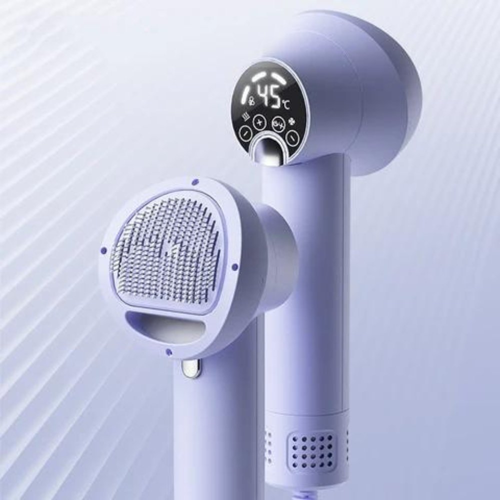 FluffDry • Secador y Cepillo 2-en-1 para Perros
