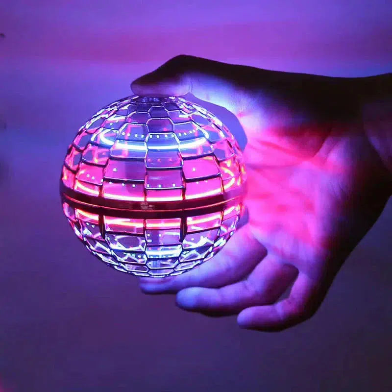 La Original Bola Voladora Orb | Spinner Aerodinámico con Efectos LED | Rotación de 360° y Función Boomerang | Carcasa Resistente a Impactos y Carga Rápida por USB