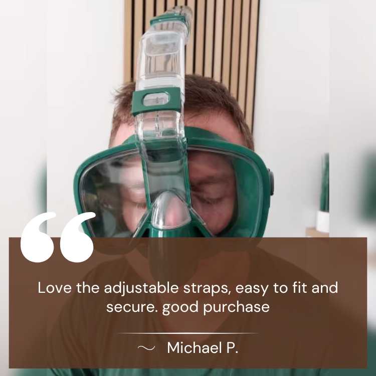 Máscara de Snorkel Plegable ProDive con Visión de 180° para Deportes Acuáticos