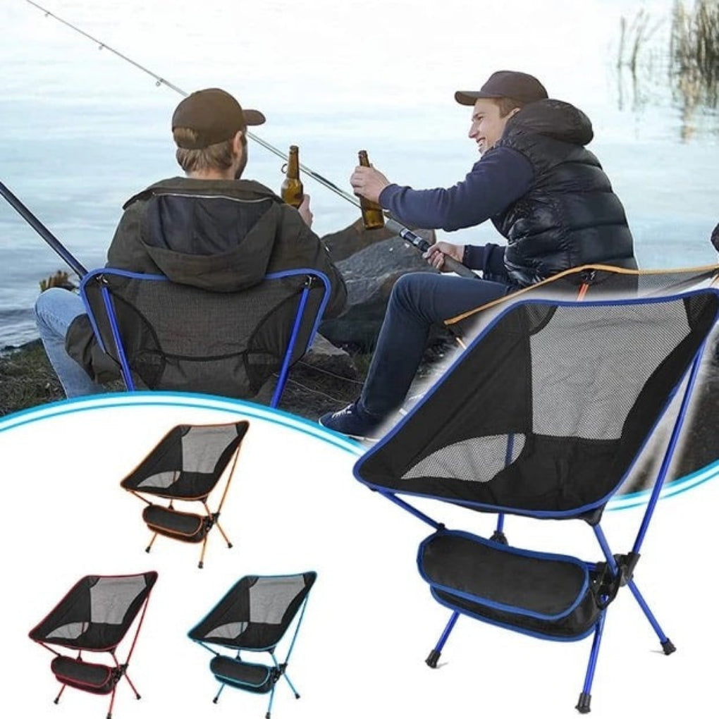 Silla de Camping Roja – Práctica y Fácil de Transportar