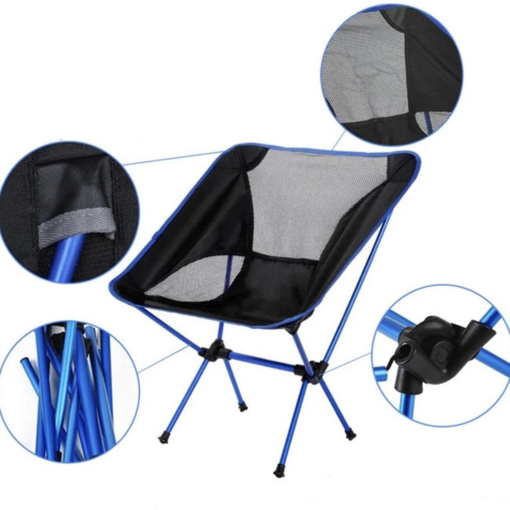 Silla de Camping Roja – Práctica y Fácil de Transportar