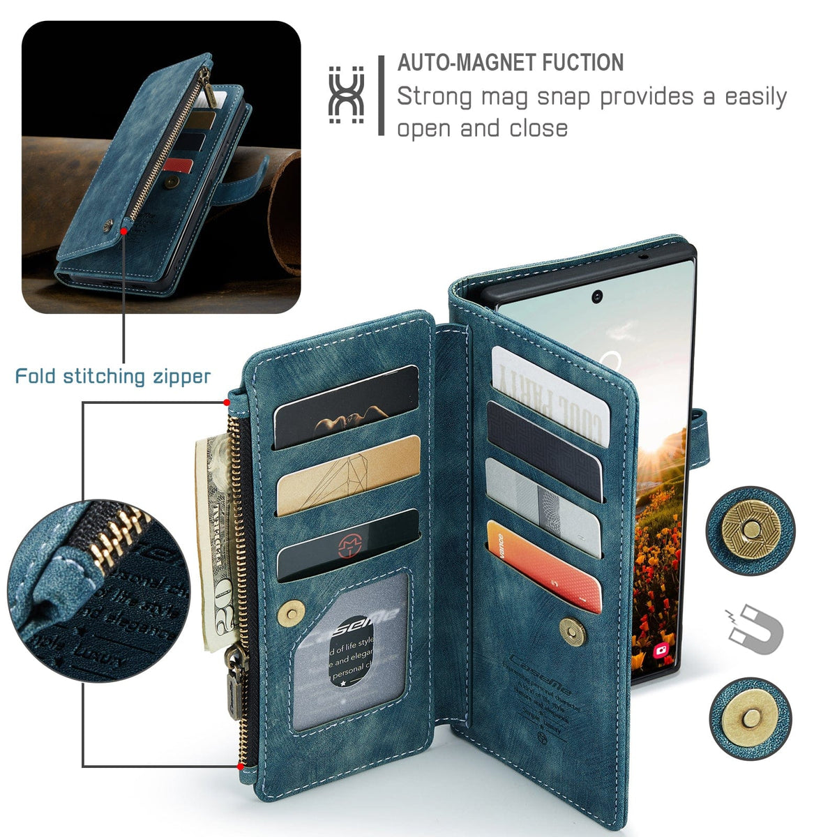 Skanto | Funda de cuero para Samsung Galaxy