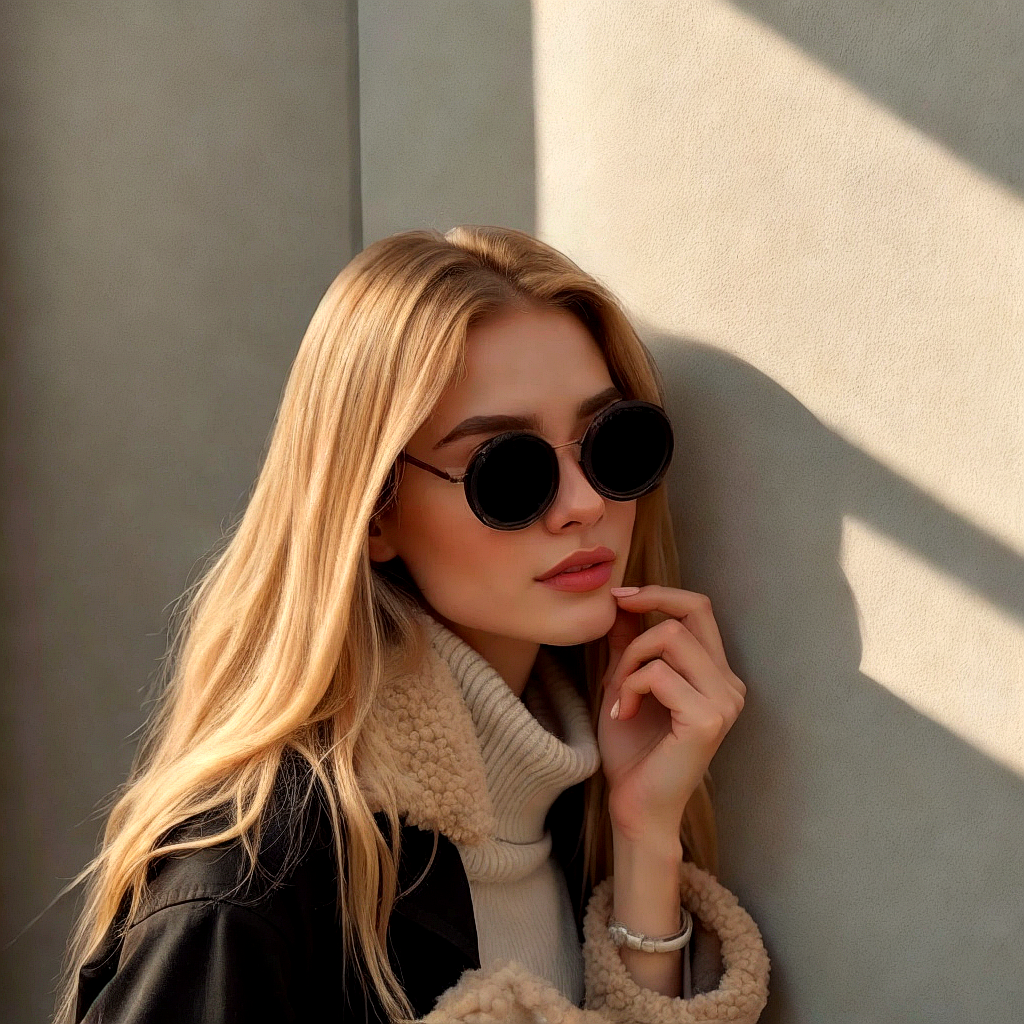 ShadowSunglasses | Gafas de sol con lentes negros, estilo UV-protección, moda