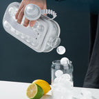 Botella 2 en 1 con molde de cubitos de hielo integrado