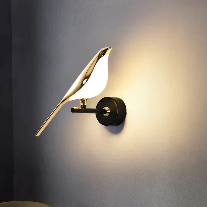 Lámpara de Pared Moderna | Diseño en Forma de Pájaro
