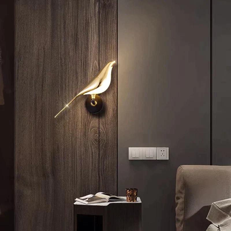 Lámpara de Pared Moderna | Diseño en Forma de Pájaro