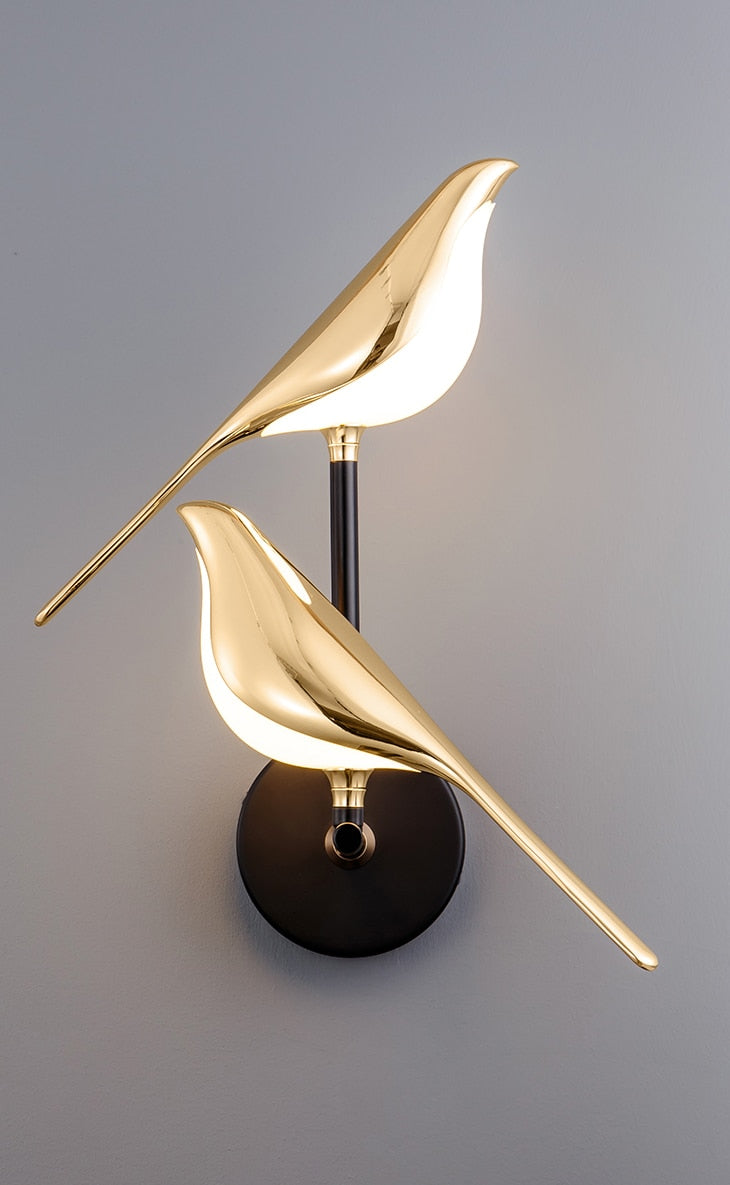 Lámpara de Pared Moderna | Diseño en Forma de Pájaro