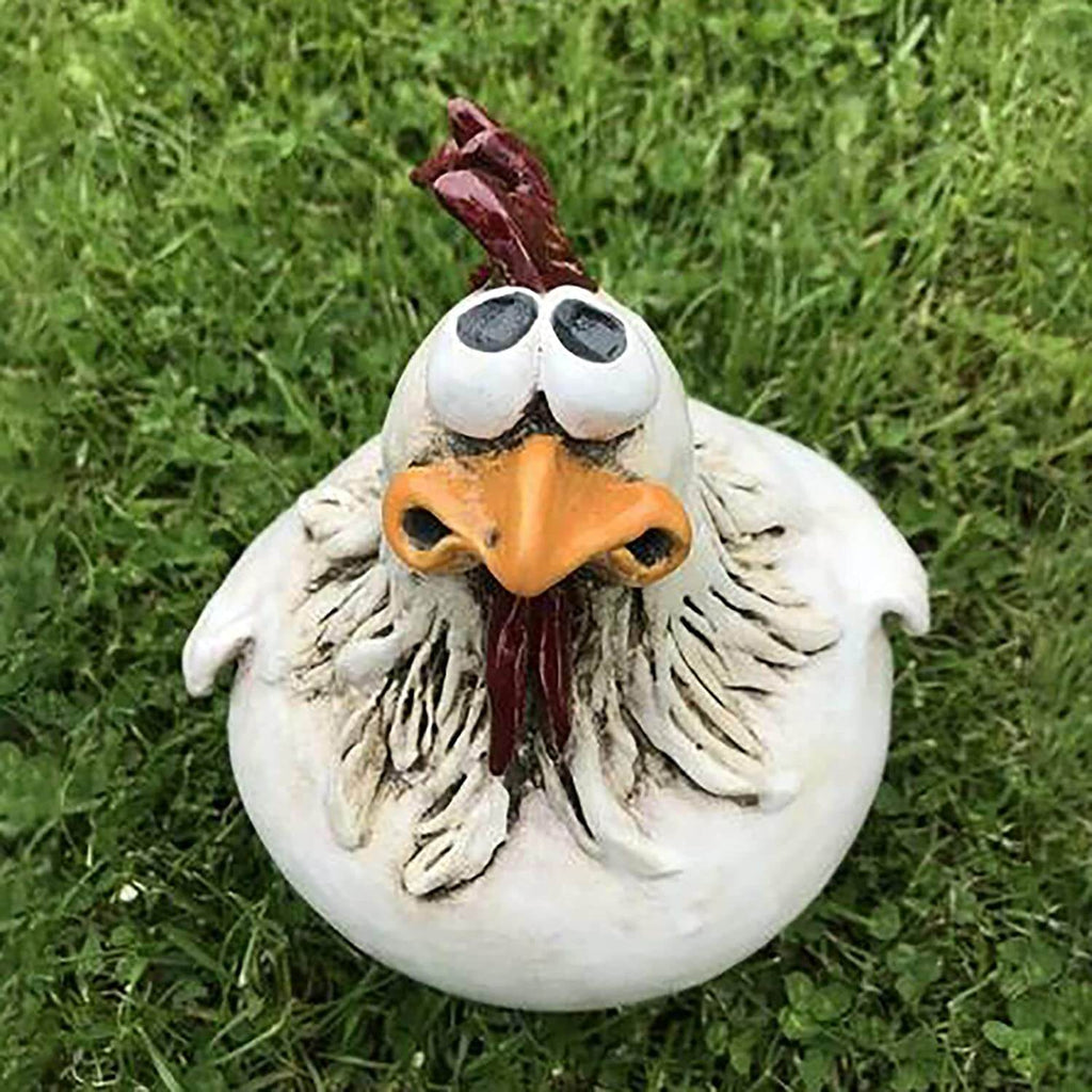 ChickCharm - Peculiares Estatuas de Gallinas para el Rincón del Jardín